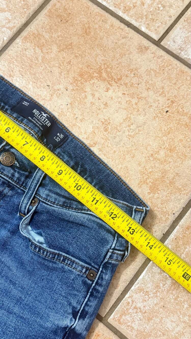 Hollister Epic Flex Straight Leg Jeans Men's Blue Denim - Picture 2 of 7